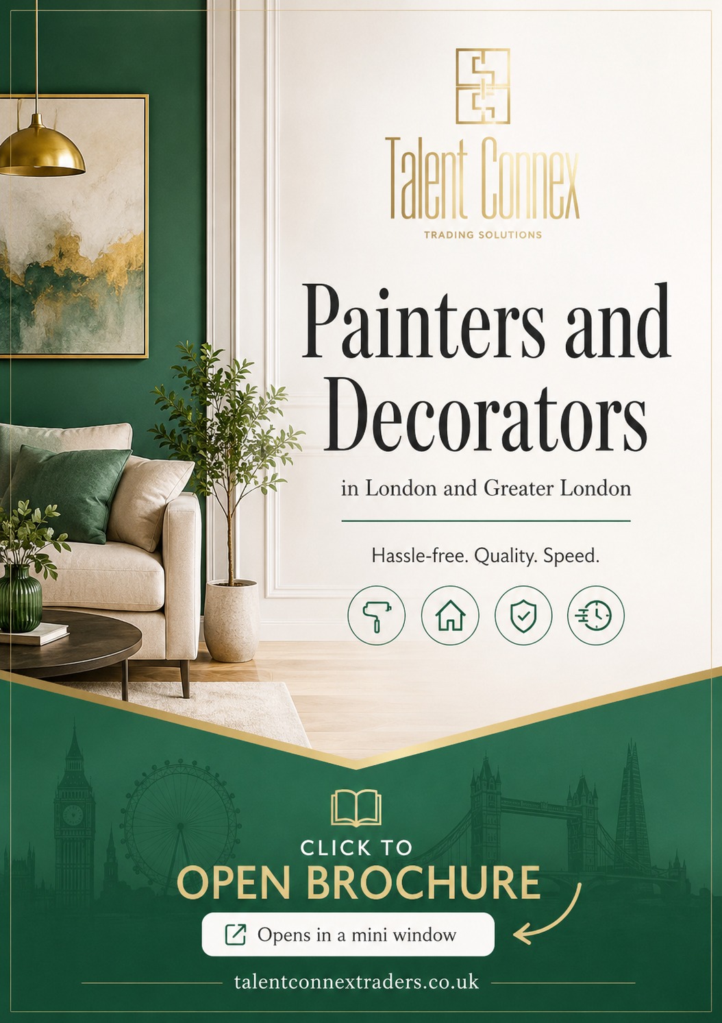 Professional house painters working on residential painting project